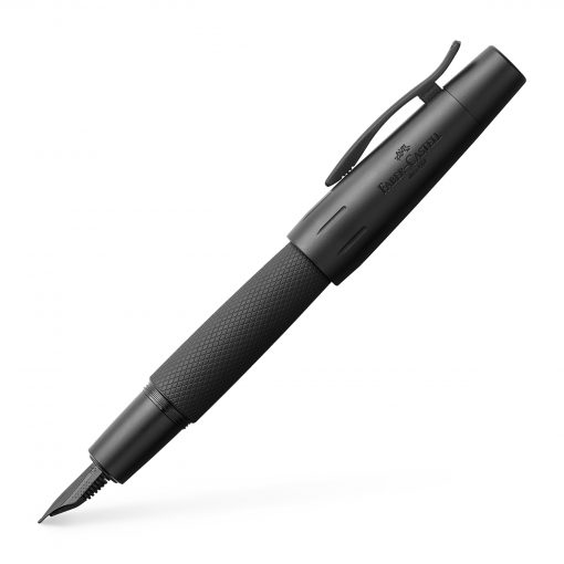 FABER-CASTELL E-MOTION PURE BLACK FOUNTAIN PEN