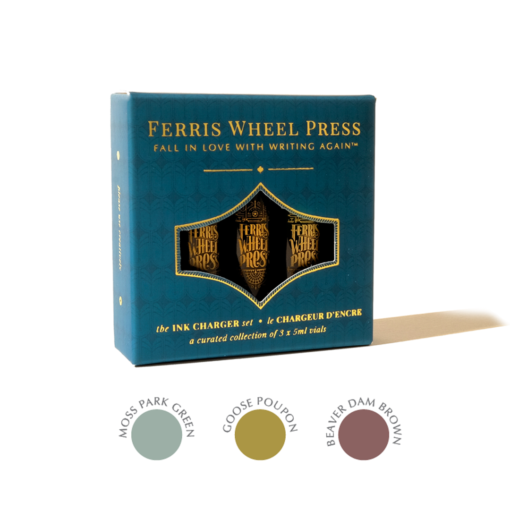 FERRIS WHEEL PRESS INK CHARGER SET MOSS PARK COLLECTION