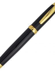 SHERPA BLACK IN BLACK/GOLD 2 PEN COVER