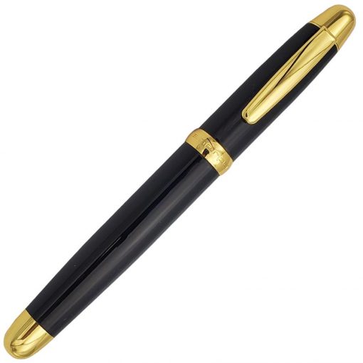 SHERPA BLACK IN BLACK/GOLD 2 PEN COVER