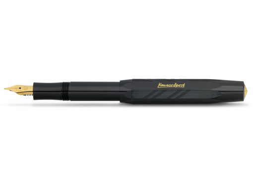 KAWECO CLASSIC SPORT GUILLOCH BLACK FOUNTAIN PEN