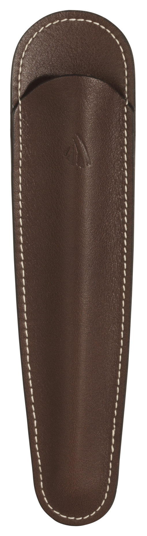 RECIFE LEATHER PEN POUCH CHOCOLATE