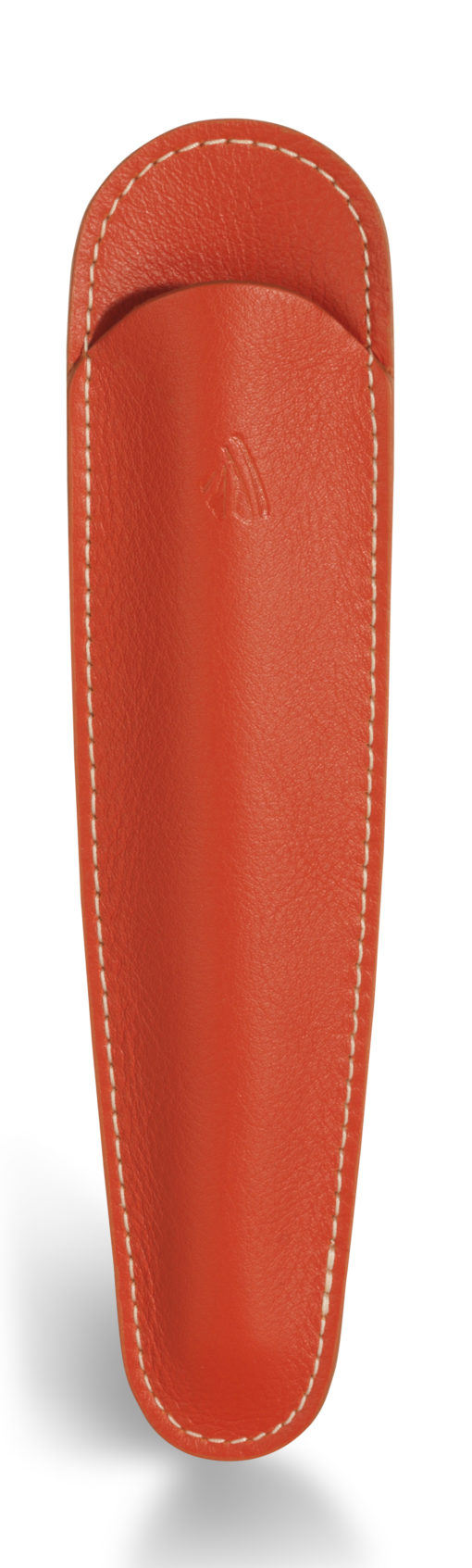 RECIFE LEATHER PEN POUCH ORANGE