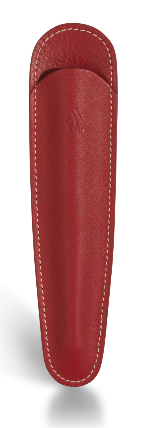 RECIFE LEATHER PEN POUCH RED