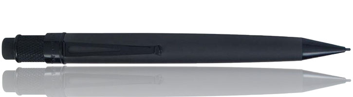 Retro 51 Deluxe Tornado Black Stealth Mechanical Pencil 1.15 mm NEW VRP-1701 