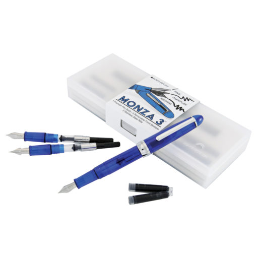 MONTEVERDE MONZA 3 FOUNTAIN PEN GIFT SET BLUE
