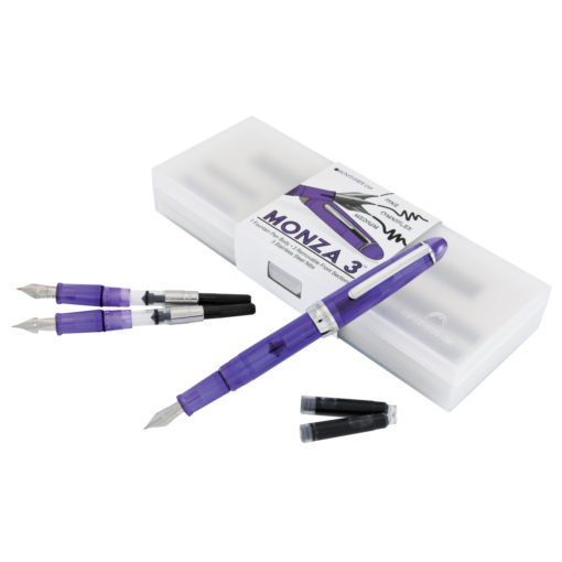 MONTEVERDE MONZA 3 FOUNTAIN PEN GIFT SET PURPLE