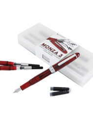 MONTEVERDE MONZA 3 FOUNTAIN PEN GIFT SET RED