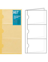 TRAVELERS NOTEBOOK REGULAR SIZE REFILL 007 CARD FILE