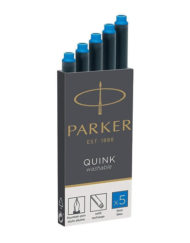 Black Ink New Details about   18 x Parker Quink Ink Cartridges For All Parker Fountain Pens