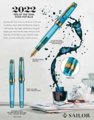 SAILOR SODA POP BLUE FOUNTAIN PEN