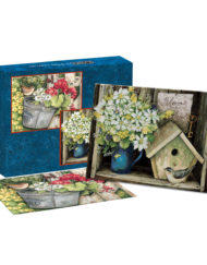 LANG BIRDHOUSE & FENCE ASSORTED BOXED NOTE CARDS