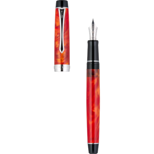 PILOT CUSTOM HERITAGE SE MARBLE ORANGE FOUNTAIN PEN