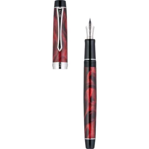 PILOT CUSTOM HERITAGE SE MARBLE RED FOUNTAIN PEN