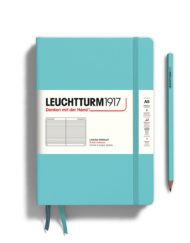 LEUCHTTURM1917 A5 NOTEBOOK AQUAMARINE RULED