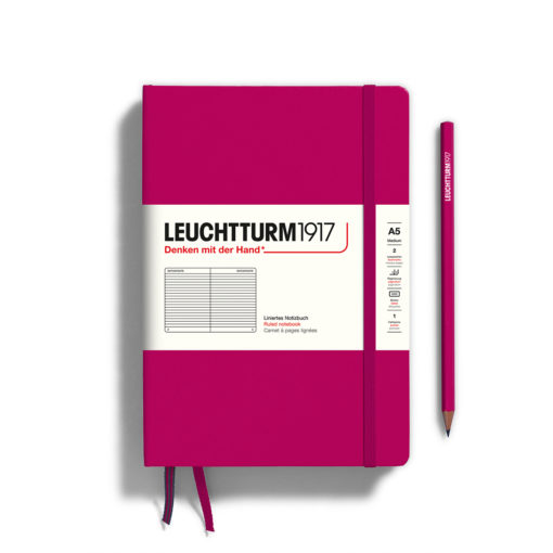 LEUCHTTURM1917 A5 NOTEBOOK BERRY RULED