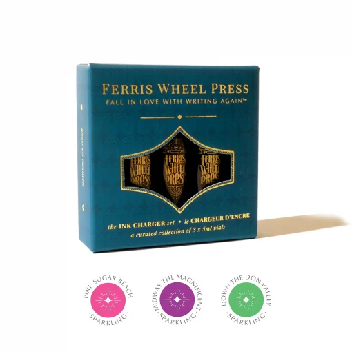 FERRIS WHEEL PRESS INK CHARGER SET SUGAR BEACH COLLECTION