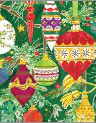 GINA B. DESIGNS CHRISTMAS CARDS FANCY BAUBLES