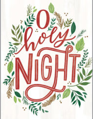 GINA B. DESIGNS CHRISTMAS CARDS O HOLY NIGHT