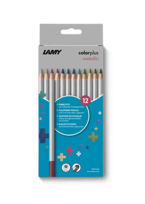 LAMY COLOR+ COLOR PENCILS CB BOX METALLIC 12PC