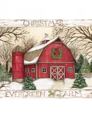 LANG EVERGREEN FARM BOXED CHRISTMAS CARDS