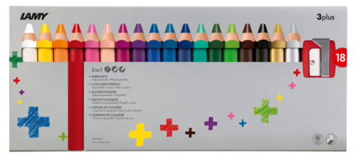 LAMY 3PLUS COLOR PENCILS CB BOX 18PC