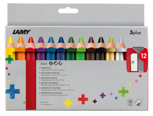 LAMY 3PLUS COLOR PENCILS CB BOX 12PC