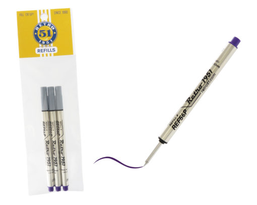 RETRO 51 TORNADO ROLLERBALL REFILLS PURPLE