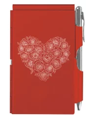 WELLSPRING FLIP NOTE ROSE HEART RED