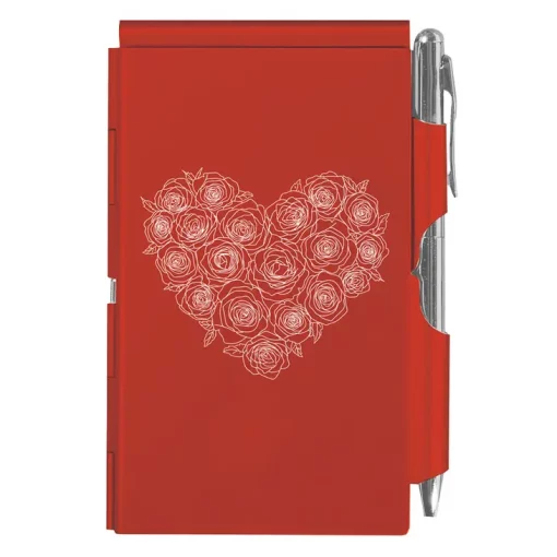 WELLSPRING FLIP NOTE ROSE HEART RED