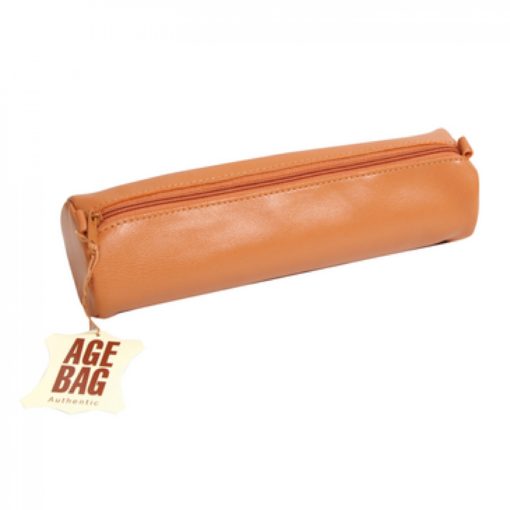 CLAIREFONTAINE LEATHER PENCIL CASE TAN