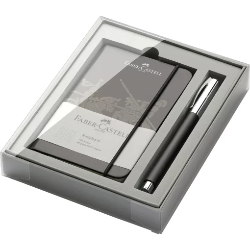 FABER-CASTELL AMBITION BLACK RESIN ROLLERBALL GIFT SET
