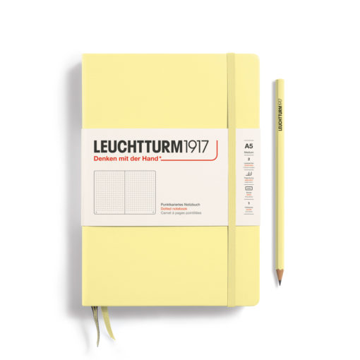 LEUCHTTURM1917 A5 NOTEBOOK VANILLA DOTTED