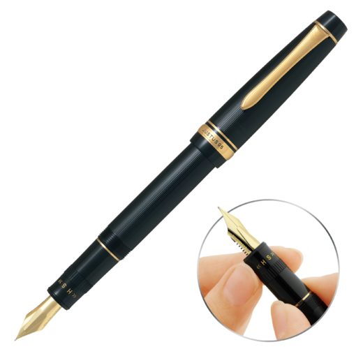 PILOT JUSTUS 95 FOUNTAIN PEN BLACK/GOLD