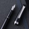 PILOT JUSTUS 95 FOUNTAIN PEN BLACK/RHODIUM