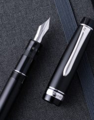 PILOT JUSTUS 95 FOUNTAIN PEN BLACK/RHODIUM