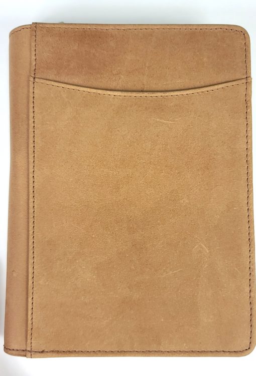 GIROLOGIO LEATHER GRAB-N-GO SADDLE TAN PEN CASE