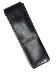 GIROLOGIO LEATHER 2 PEN MAGNETIC CASE BLACK