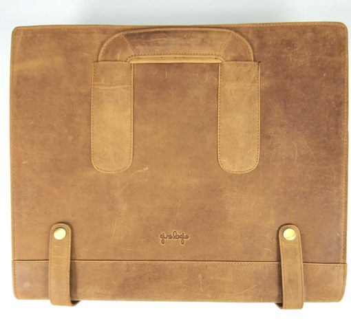 GIROLOGIO LEATHER 96 PEN CASE SADDLE TAN