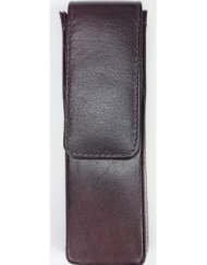 GIROLOGIO LEATHER 2 PEN MAGNETIC CASE OXBLOOD