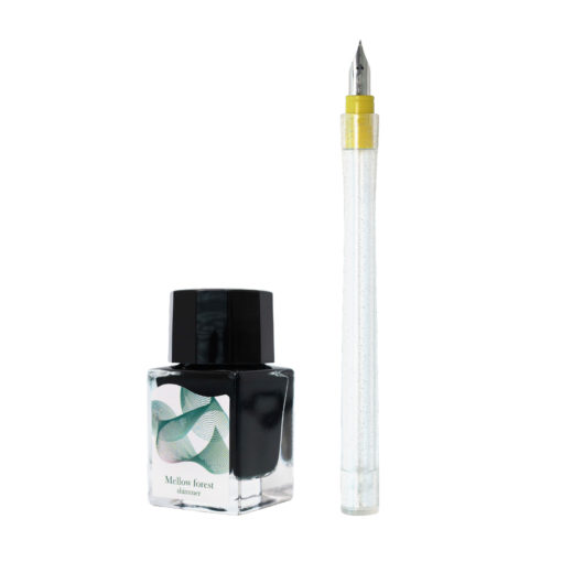 SAILOR COMPASS DIPTON SHIMMER MELLOW FOREST MINI INK/DIP PEN SET