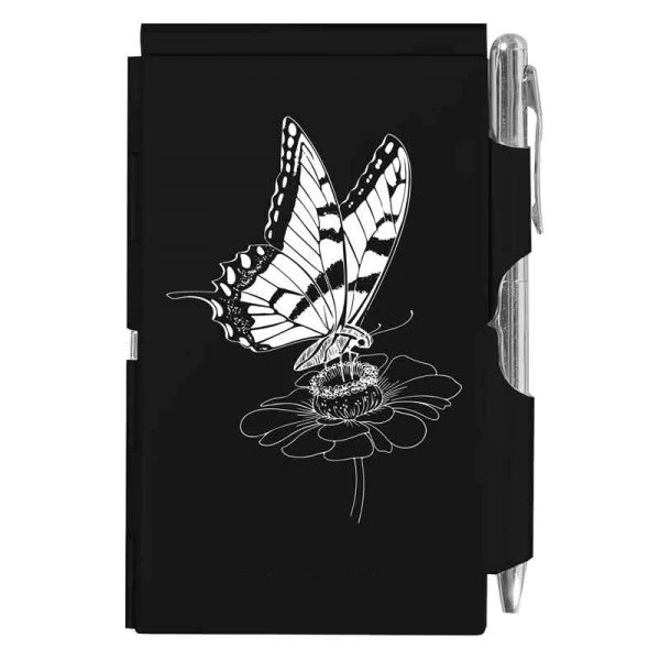 WELLSPRING FLIP NOTE BLACK BUTTERFLY