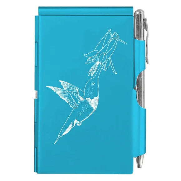 WELLSPRING FLIP NOTE BRIGHT BLUE HUMMINGBIRD