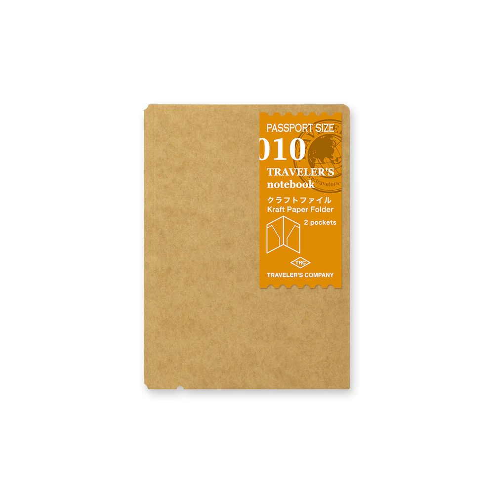 TRAVELERS NOTEBOOK PASSPORT SIZE REFILL KRAFT FILE