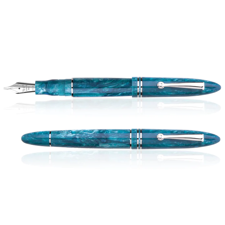 LEONARDO FURORE EMERALD BLUE FOUNTAIN PEN RH