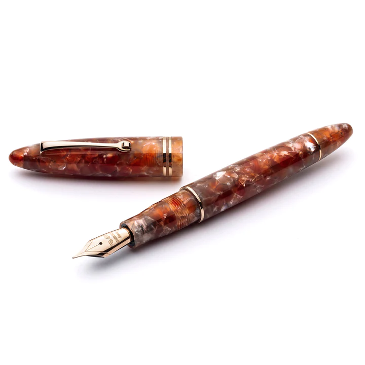 LEONARDO FURORE GINGER FOUNTAIN PEN RG