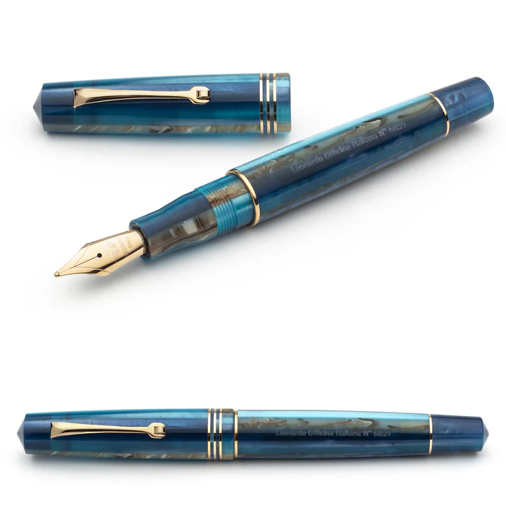 LEONARDO MOMENTO ZERO BLUE HAWAII FOUNTAIN PEN GT