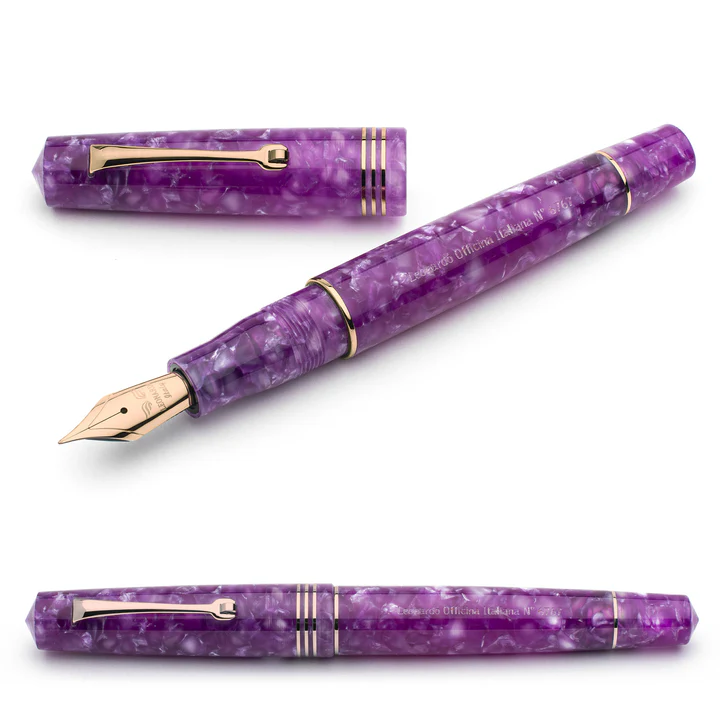 LEONARDO MOMENTO ZERO LAVANDA FOUNTAIN PEN RG