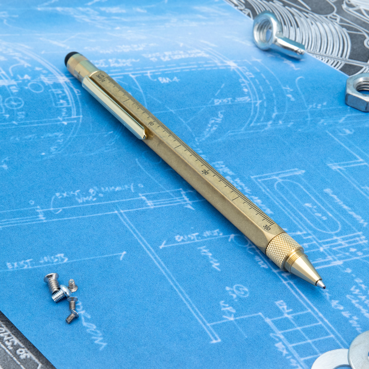 MONTEVERDE USA TOOL PEN BRASS BALLPOINT PEN