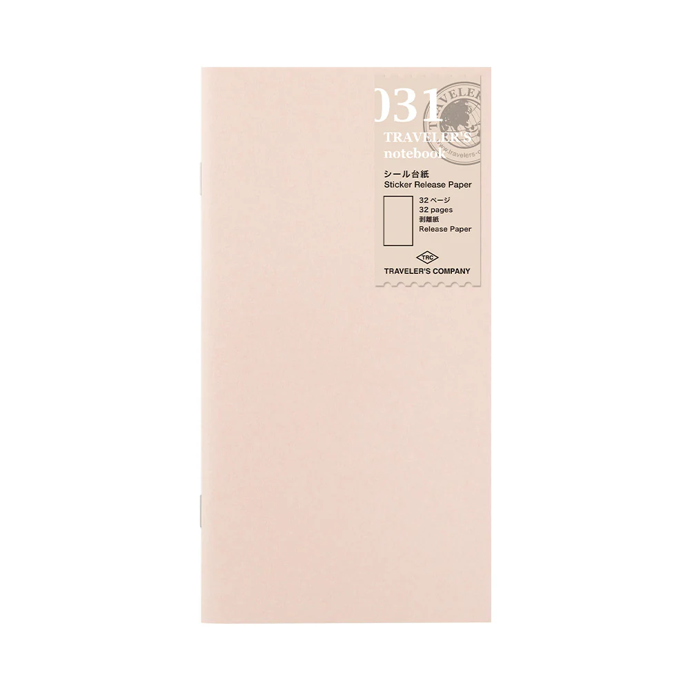 TRAVELERS NOTEBOOK 031 STICKER RELEASE PAPER